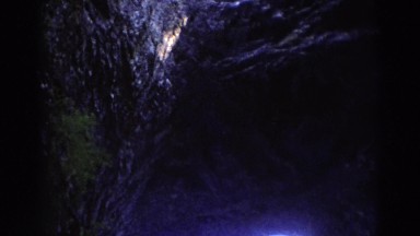1971: view from inside a cave. RICHMOND VIRGINIA