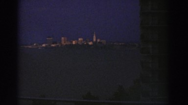 1974: A Distant City View of Cleveland Ohio