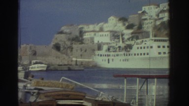 1976: Houseboats Perched on a Lake in Greece