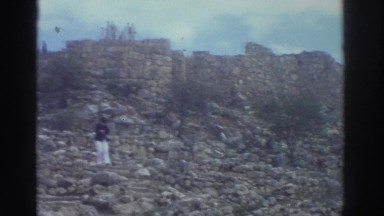 1976: Person Walking on Mountain Side Greece