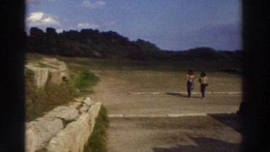 1976: Visitors Walking to and Fro in a National Park, GREECE