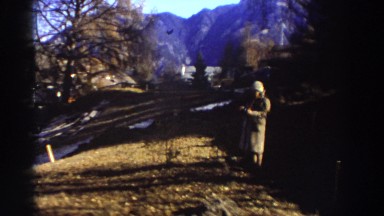 1976: Huge Mountains with Snow on Top and Desert Area Greece