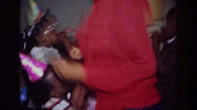 1975: birthday party dance by younger BRONX NEW YORK