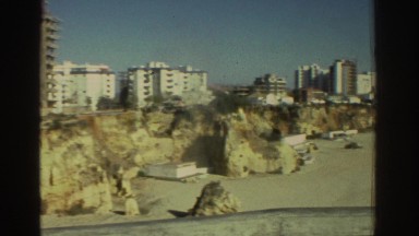 1976: Beach Scene with Rolling Waves in Greece