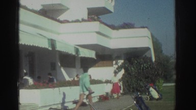 1976: People Milling About at a Hotel in Greece