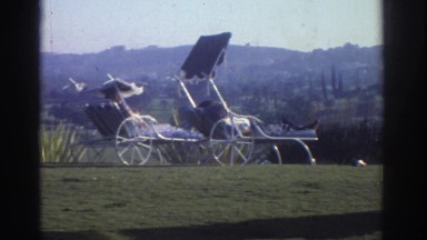 1976: Outdoor Lunging Chairs Vacation Lazy View of Green Mountains