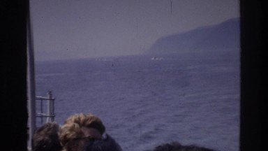 1975: a day out on a small cruise ship. BRONX NEW YORK