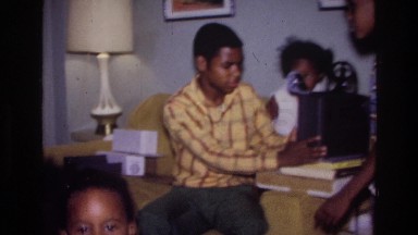 1976: showing a home movie HARLEM NEW YORK
