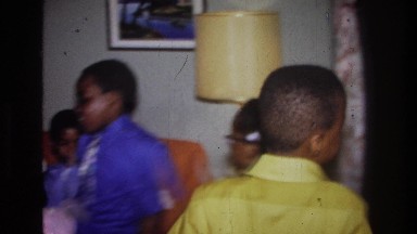 1976: party of kids dancing around the room and having a blast