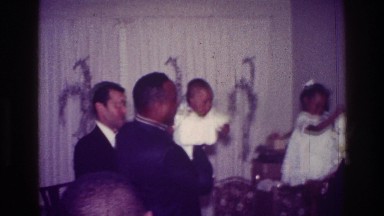 1976: men at a party HARLEM NEW YORK