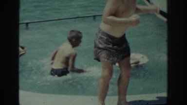 1962: Some Kids Having Fun at a Swimming Pool RHODES GREECE