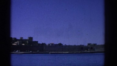 1962: View of a City with Lake Against It, RHODES GREECE