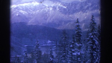 1963: view of snowy mountain range MUNICH GERMANY