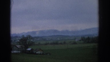 1963: a low population area with a beautiful view of the mountains ZURICH