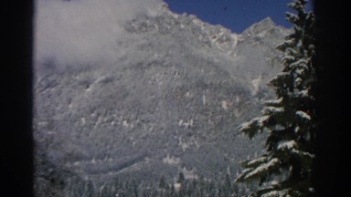 1963: mountain face hidden by clouds ZURICH SWITZERLAND