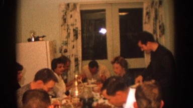 1963: an indoor family party is seen ZURICH SWITZERLAND