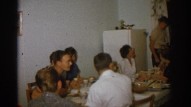 1963: family dinner ZURICH SWITZERLAND