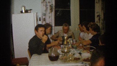 1963: Family Meal Together in Zurich, Switzerland
