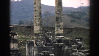 1962: scenic tower from an old town, vintage clip