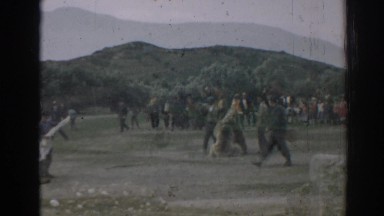 1962: a vehicle driving up the lane. EPHESUS TURKEY