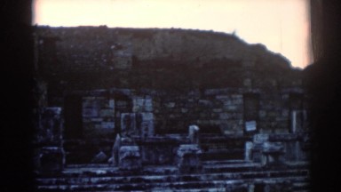 1962: old statues and buildings. EPHESUS TURKEY