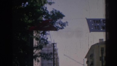 1962: banners wave in izmir, welcoming an american statesman IZMIR TURKEY