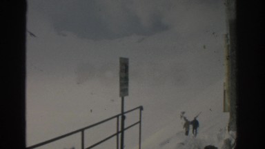 1963: Downhill Skier Traverses Slalom Course in Munich Germany