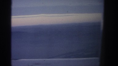 1963: aerial view of earth from an airplane window. WARSAW POLAND