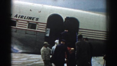 1962: Happily Boarding a Plane to Destination on the Other Side