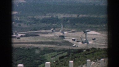 1962: unique landmark greenery around something moving dry land IZMIR TURKEY