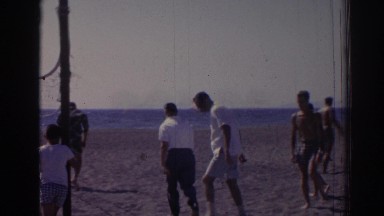 1962: Businessman Cajoled Into Playing Beach Volleyball, Izmir Turkey