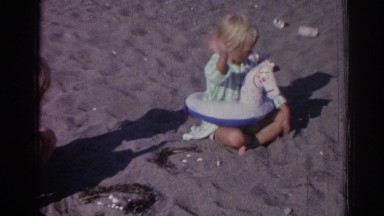1962: Children Playing and Having Fun at the Beach IZMIR TURKEY
