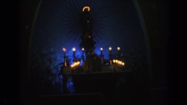 1962: candle lights in church IZMIR TURKEY