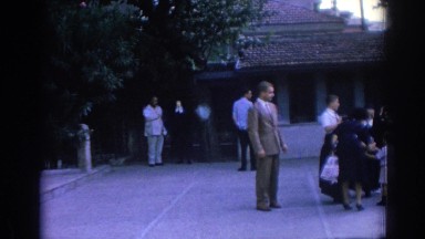 1962: people gathering and talking IZMIR TURKEY