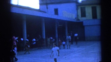 1962: people walking into a revival. IZMIR TURKEY