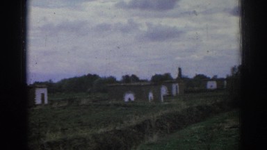 1962: panorama of an old fashioned farming village IZMIR TURKEY