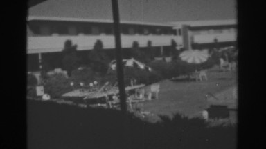 1962: a well deserved holiday from a hotel with pool and beautiful view