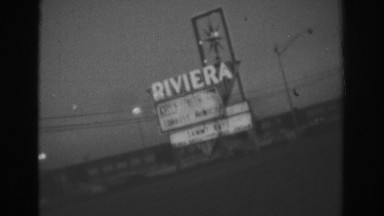 1962: zooming in on a city sign. LAS VEGAS