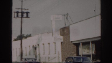 1963: several buildings on a suburban street during the summer NEW JERSEY