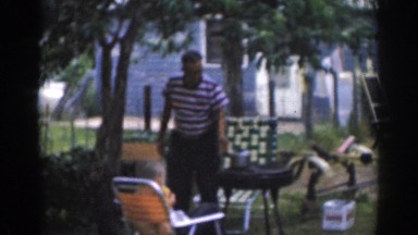 1963: backyard grilling picnic NEW JERSEY