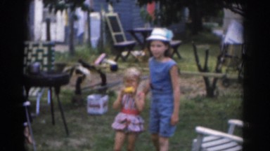 1963: little kids enjoying a day outside. NEW JERSEY