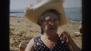 1963: talking, walking, and smoking a cigarette by the ocean NEW JERSEY
