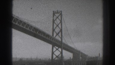 1937: view of a bridge SAN FRANCISCO CALIFORNIA