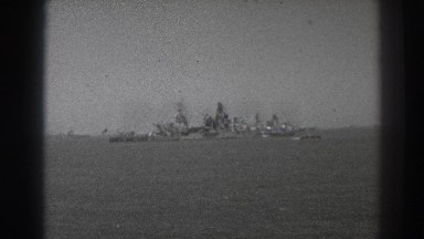 1937: distant oil refinery type on a ship SAN FRANCISCO CALIFORNIA