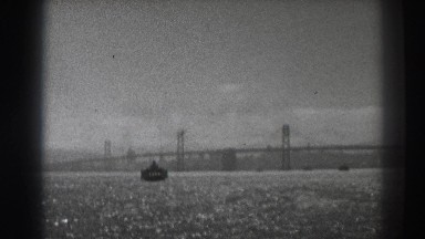 1937: ship in the san francisco bay. SAN FRANCISCO CALIFORNIA