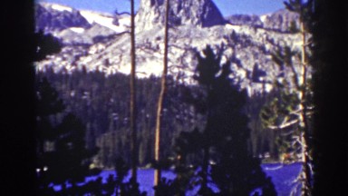 1939: Mountain Butte Along a Lake in the Rockies. LAKE TAHOE CALIFORNIA