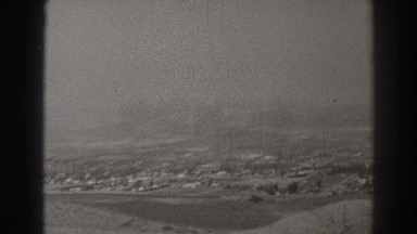 1937: view from high above open city area LONG BEACH CALIFORNIA