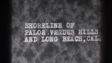 1937: shoreline of palos verdes hills and long beach, cal. SANTA CRUZ CALIFORNIA
