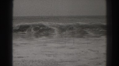 1937: waves forming during high tide at the ocean SANTA CRUZ CALIFORNIA