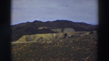 1937: panoramic view of houses scattered along a hillside. TRUCKEE CALIFORNIA